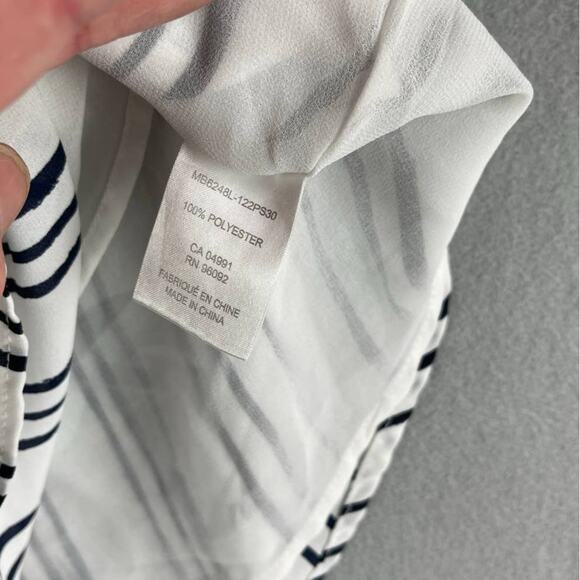 Jasmine & Juliana Womens XS Black White Stripe Polyester Top Spaghetti Strap - Picture 2 of 8